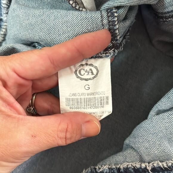 Disney Mickey & Minnie Hand Painted Splash of Color Denim Jacket Size XL - Picture 8 of 8